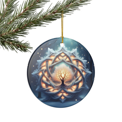 Tree of Life Ceramic Ornament, Spiritual Home Decor, Unique Holiday Gift, Bohemian Wall Hanging, Mindful Living Decoration - Celtic Scents