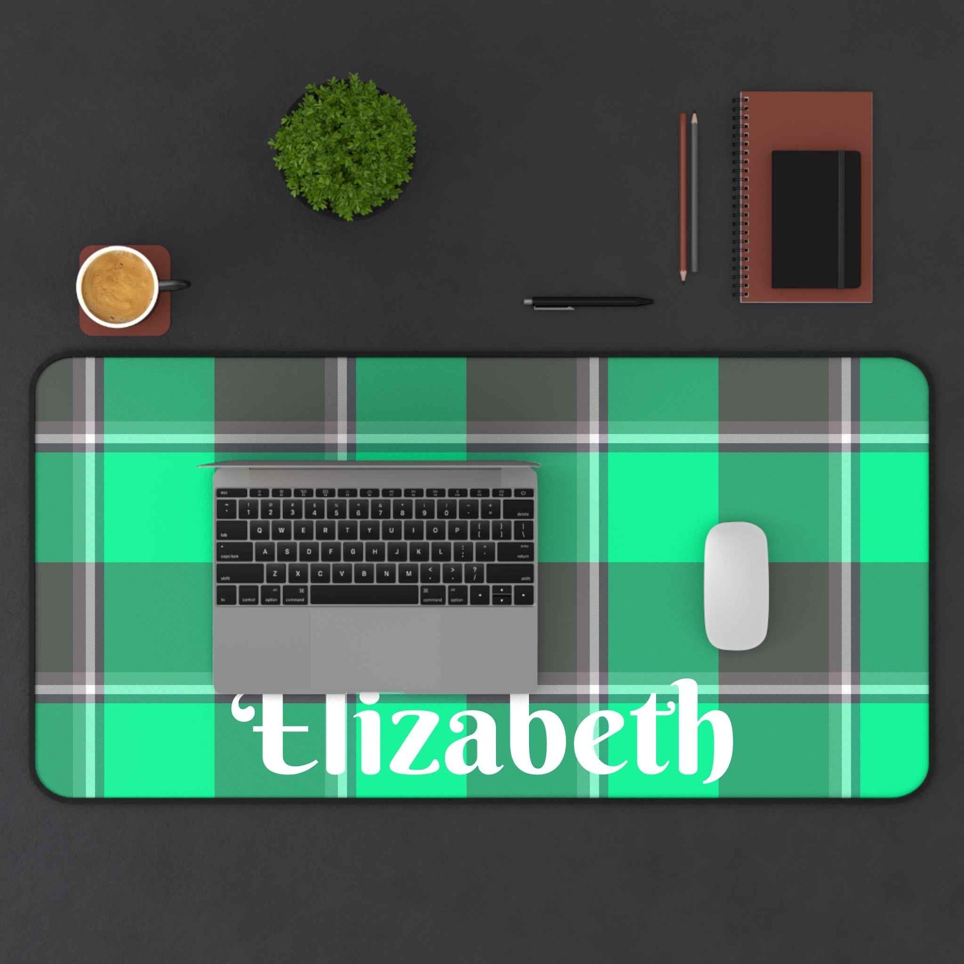 Personalized Desk Mat, Custom Name Desk Pad, Office Decor, Work Station Mat, Stylish Desk Accessories, Gift for Her