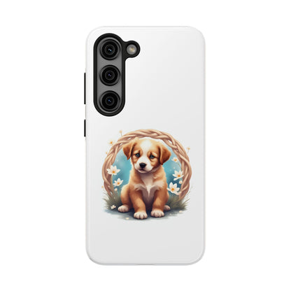 Cute Puppy Phone Case, Tough Case for Dog Lovers, Pet Gift, Protector Case for iPhone, Custom Phone Cover - Celtic Scents