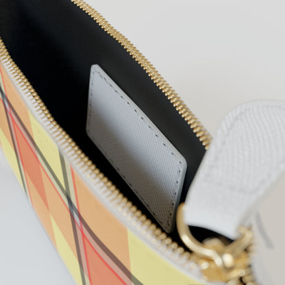 Personalized Plaid Mini Clutch Bag, Stylish Wristlet, Custom Makeup Pouch, Fashion Accessory, Gift for Her, Everyday Use - Celtic Scents