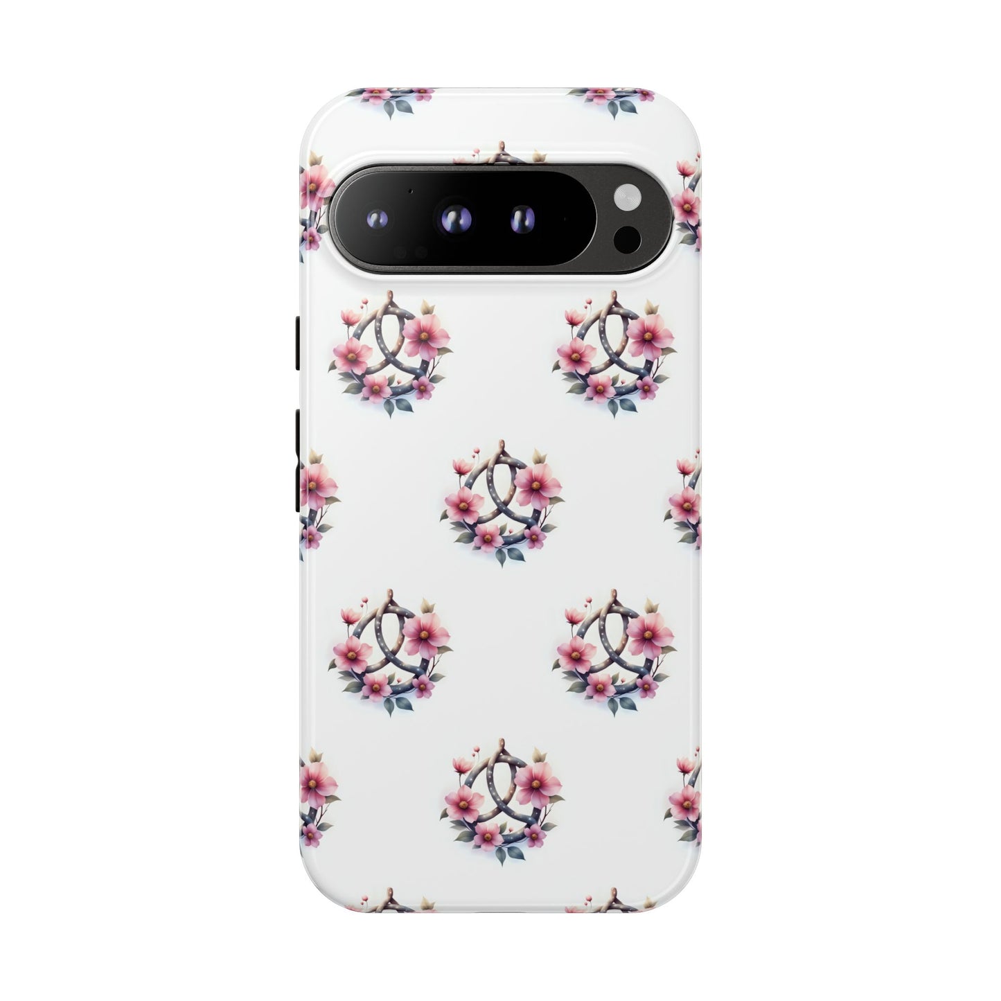 Floral Phone Case, Tough Phone Cover, Cute Protection for Mobile, Gift for Her, Celtic Knot Floral Pattern Case