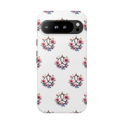 Floral Phone Case, Tough Phone Cover, Cute Protection for Mobile, Gift for Her, Celtic Knot Floral Pattern Case