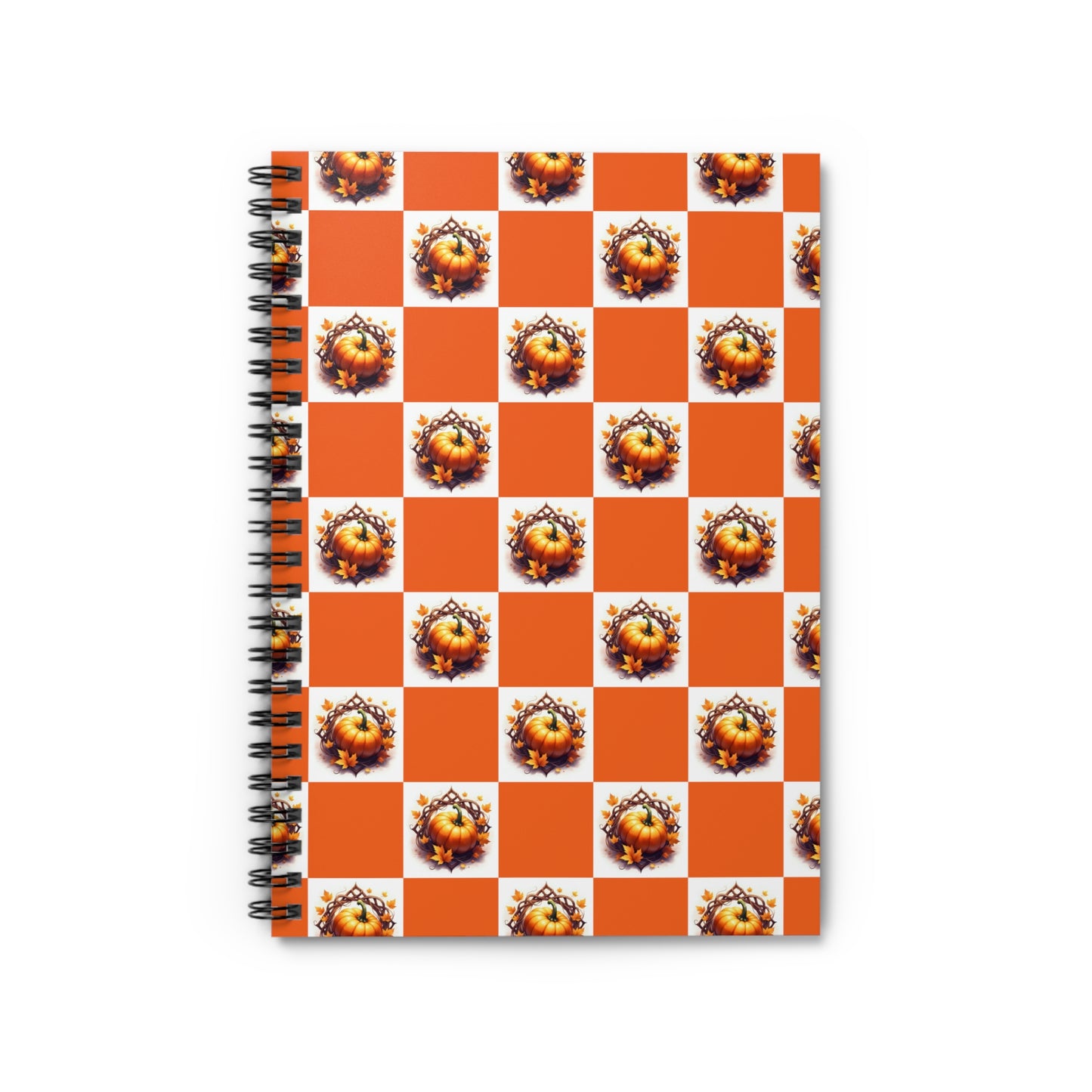 Vibrant Spiral Notebook - Ruled Lines, Themed Journal for Creative Minds, Cute Gift Idea, School Supplies, Stationery Essential, Autumn Pumpkin - Celtic Scents