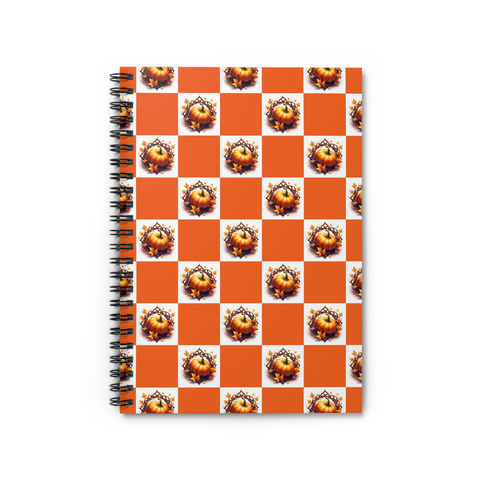 Vibrant Spiral Notebook - Ruled Lines, Themed Journal for Creative Minds, Cute Gift Idea, School Supplies, Stationery Essential, Autumn Pumpkin - Celtic Scents
