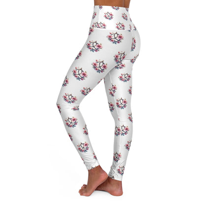 Celtic Knot Floral High Waisted Yoga Leggings, Comfortable Athleisure, Fitness Wear, Workout Leggings, Yoga Outfit, Gift for Her - Celtic Scents