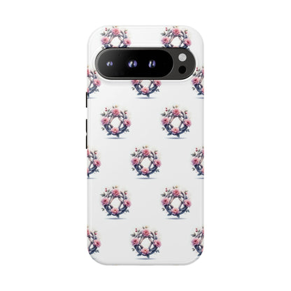 Floral Phone Case, Tough Cases for Women, Cute Celtic Knot Floral Design iPhone Cover, Gift for Her, Stylish Tech Accessories