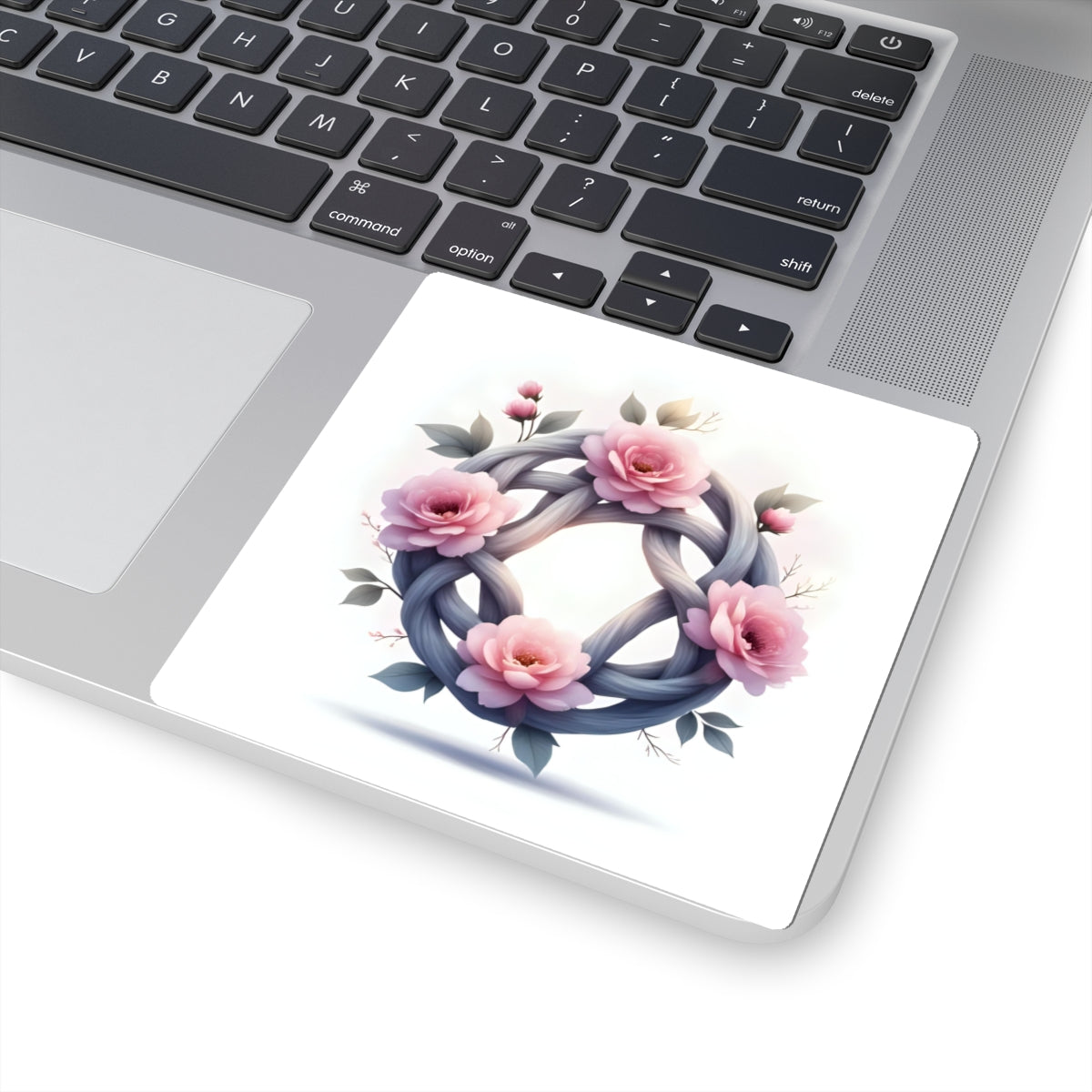 Celtic Knot Floral Stickers, Kiss-Cut Floral Decals, Flower Laptop Stickers, Aesthetic Art Stickers, Nature & Peace Decor - Celtic Scents