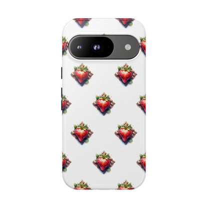 Strawberry Celtic Knot Phone Case, Cute Phone Cover, Gift for Her, Custom Smartphone Case, Funky Accessories, Valentine's Day Gift
