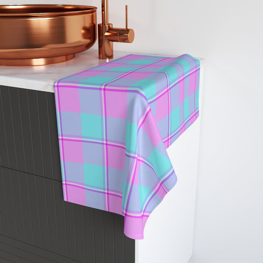 Colorful Plaid Hand Towel, Perfect for Kitchen Decor, Gift for Home - Celtic Scents