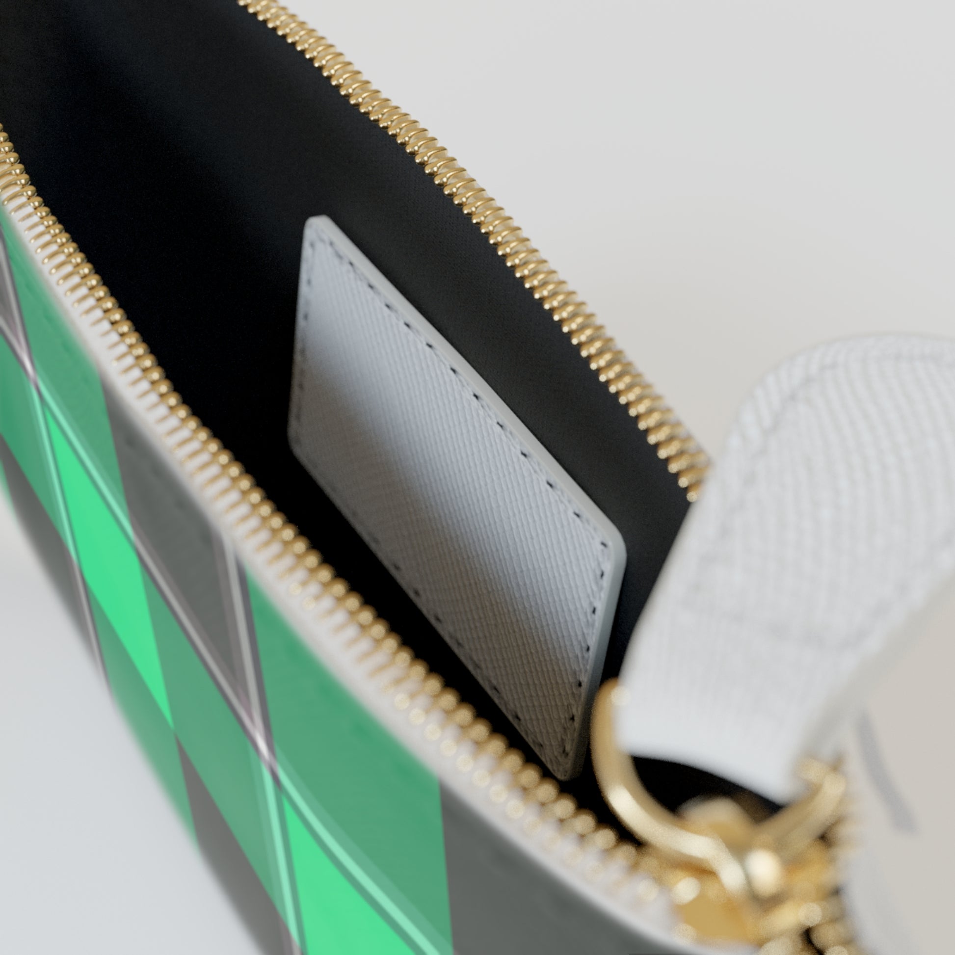 Personalized Plaid Mini Clutch Bag, Green Clutch for Women, Gift for Her, Custom Accessory, Stylish Pouch for Everyday Use - Celtic Scents