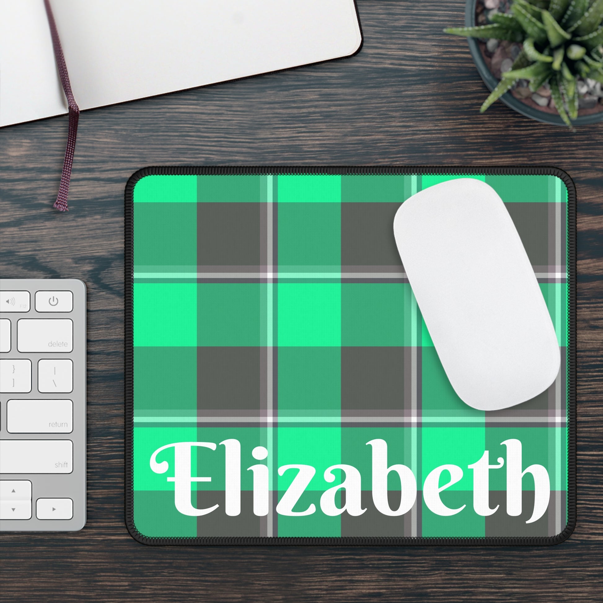 Personalized Gaming Mouse Pad, Plaid Mousepad, Custom Desk Decor, Computer Accessories, Gamer Gift, Unique Office Supplies - Celtic Scents