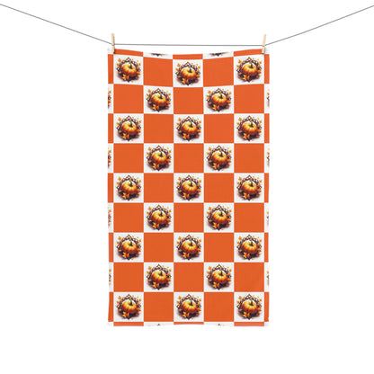 Vibrant Pumpkin Hand Towel for Kitchen Decor, Gift for Housewarming, Brighten Up Your Space, Fall and Thanksgiving Celebrations