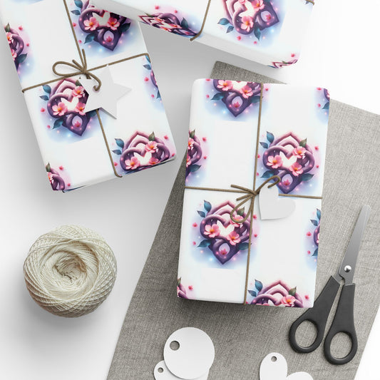 Celtic Knot Floral Wrapping Paper for Any Occasion, Floral Gift Wrap, Birthday, Holiday, Celebration, Personalized Gift - Celtic Scents