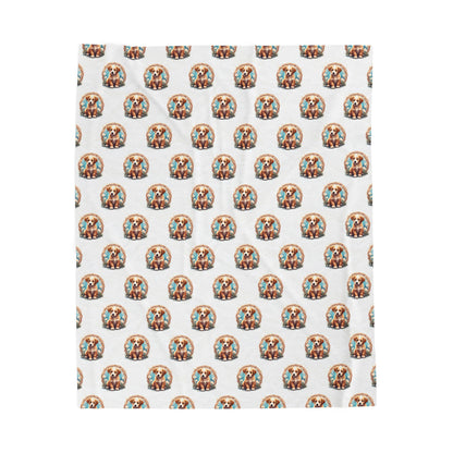 Cozy Puppy Lover's Velveteen Plush Blanket | Soft Throw for Home, Pet Blanket, Gift for Dog Owners, Snuggle Blanket, Dog-Themed Decor - Celtic Scents