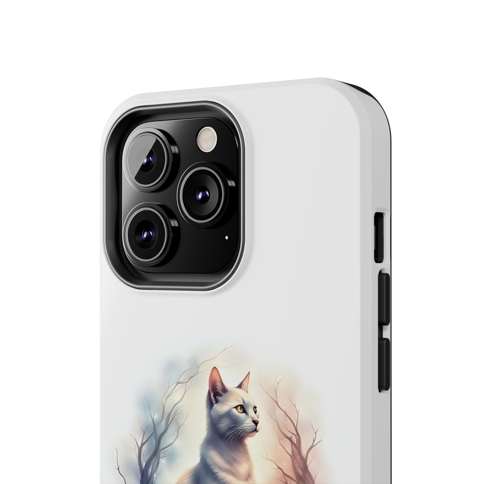 Artistic Cat Phone Case, Tough Phone Cases, Pet Lover Gift, Cat Lover Accessory, Unique Phone Cover, Protector Case - Celtic Scents
