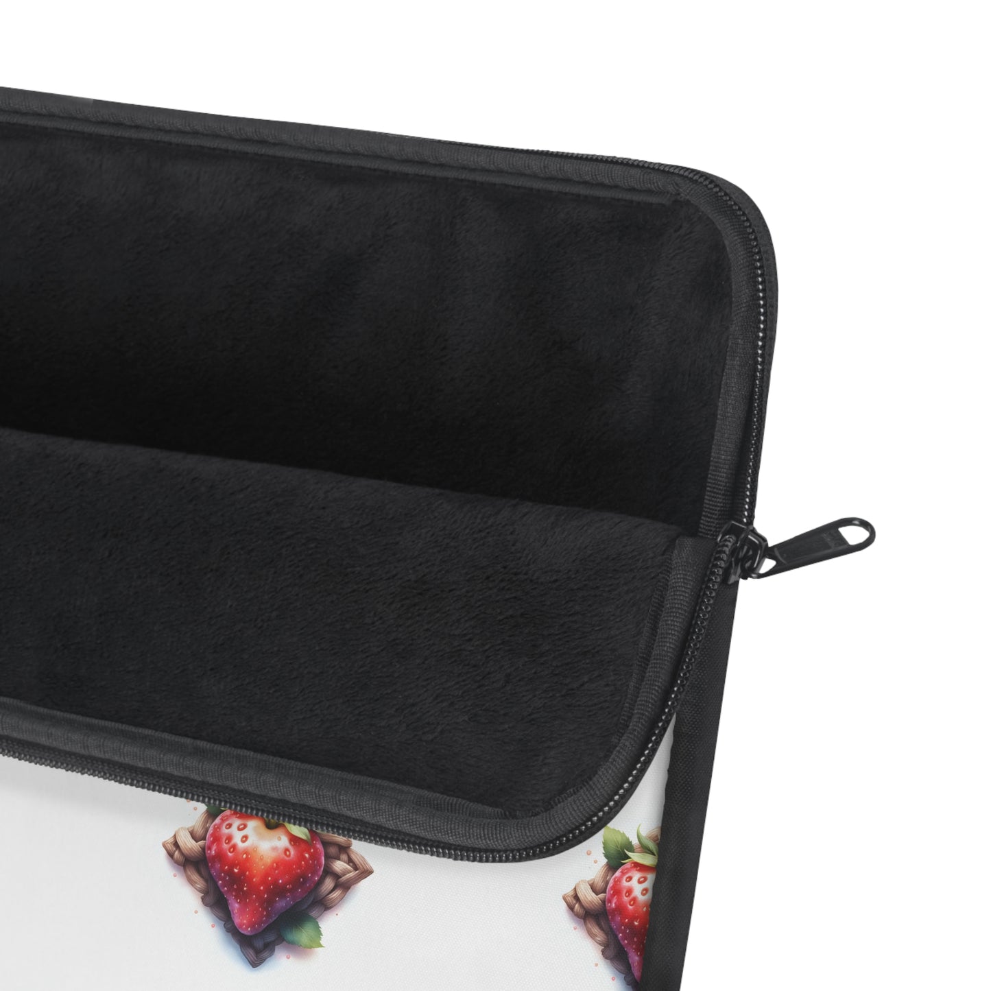 Cute Strawberry Laptop Sleeve, Floral Tech Accessory, Gift for Her, Cute School Supplies, Strawberry Design - Celtic Scents