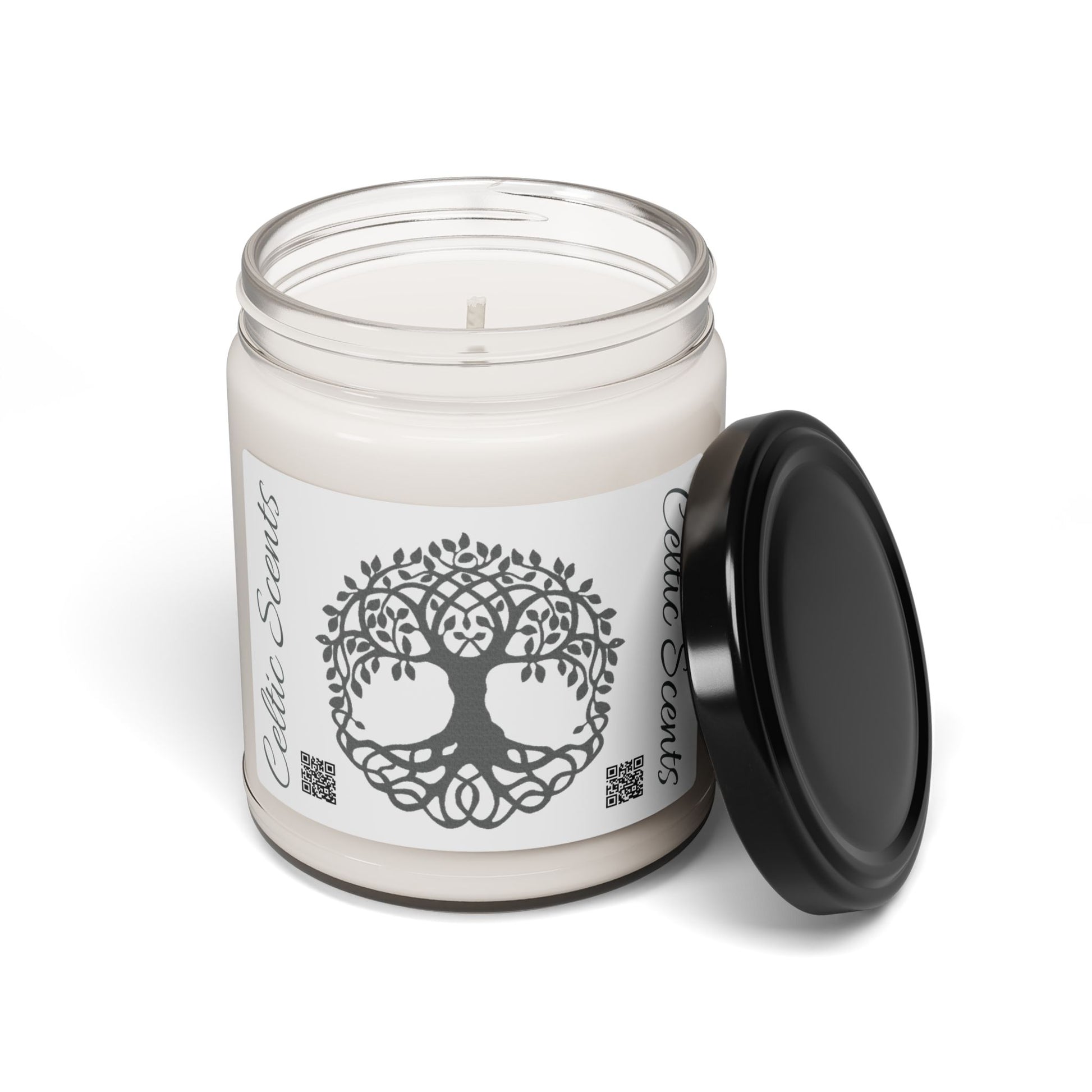 Celtic Tree Scented Soy Candle | Eco-Friendly Aromatherapy, Home Décor, Gift for Her, Relaxation & Meditation - Celtic Scents