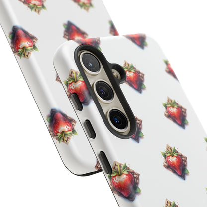 Strawberry Celtic Knot Phone Case, Cute Phone Cover, Gift for Her, Custom Smartphone Case, Funky Accessories, Valentine's Day Gift