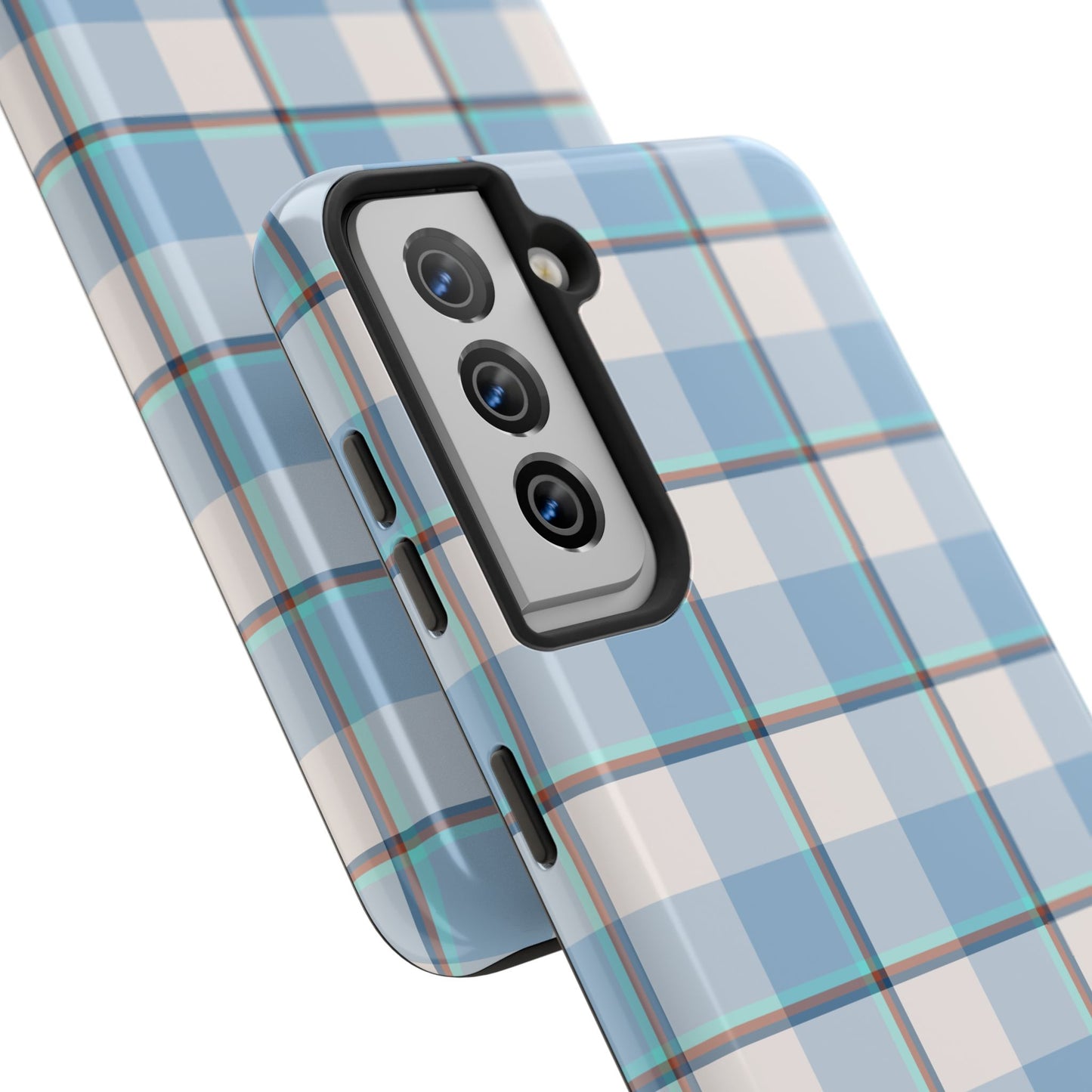Winter Plaid Tough Phone Cases for Protection, Gift for Teens, Trendy Phone Accessories, Stylish Shield, Holiday Gift Ideas