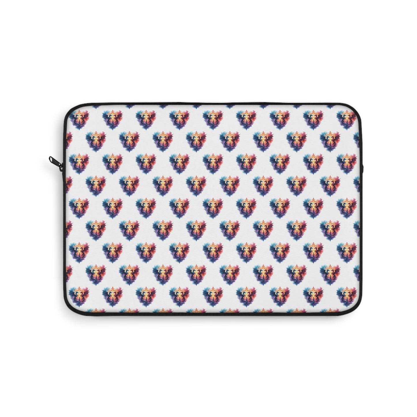 Colorful Dragon Laptop Sleeve, Cute Laptop Case, Valentine’s Day Gift, Laptop Bag, Floral Design Laptop Cover - Celtic Scents