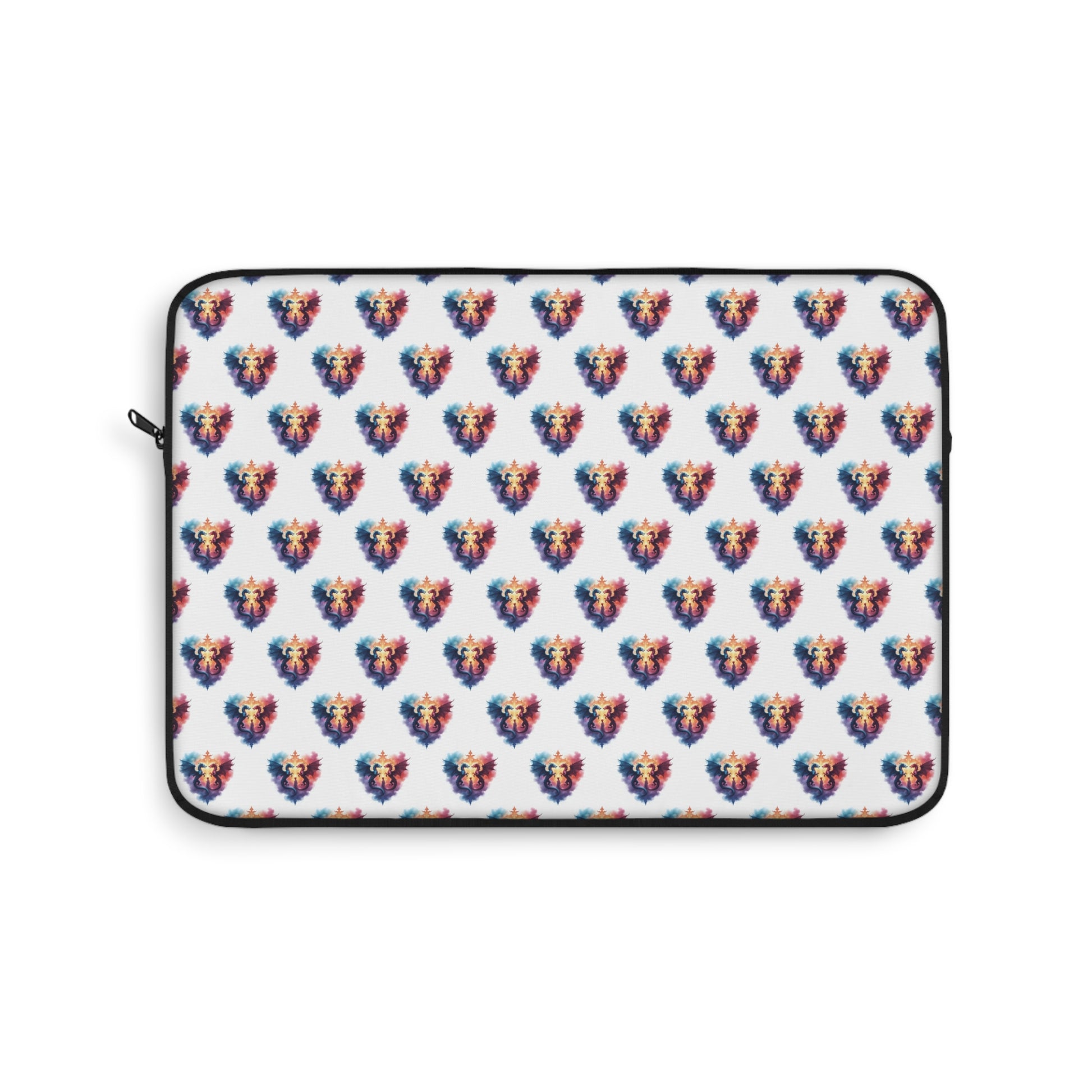 Colorful Dragon Laptop Sleeve, Cute Laptop Case, Valentine’s Day Gift, Laptop Bag, Floral Design Laptop Cover - Celtic Scents