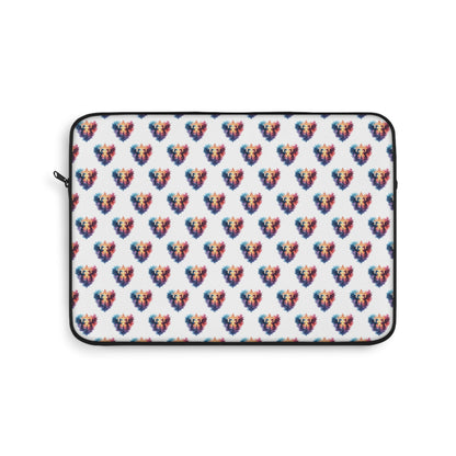 Colorful Dragon Laptop Sleeve, Cute Laptop Case, Valentine’s Day Gift, Laptop Bag, Floral Design Laptop Cover - Celtic Scents