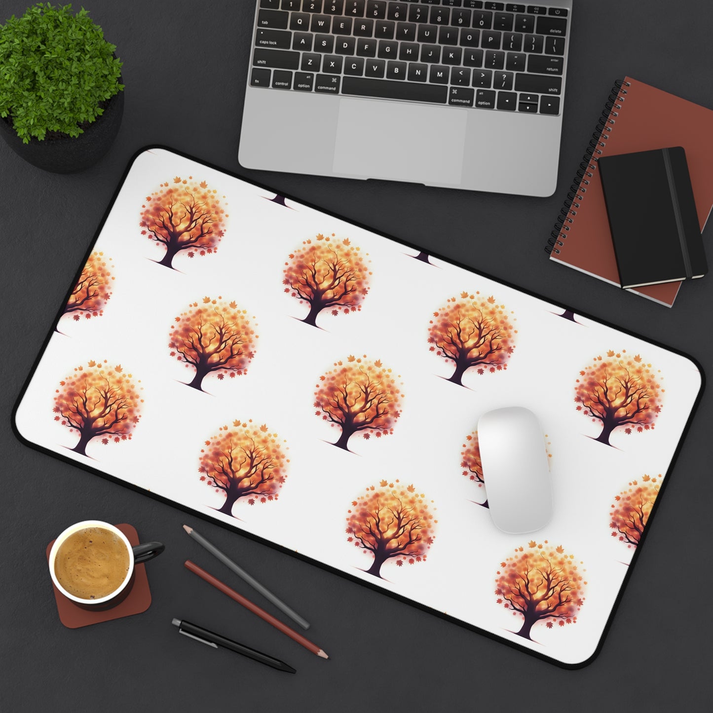 Autumn Tree Desk Mat - Cozy Office Decor, Workspace Accessory, Gift for Nature Lovers, Seasonal Decoration, Fall Theme - Celtic Scents