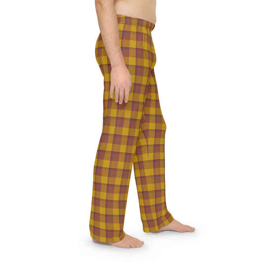 Cozy Flannel Men's Pajama Pants, Comfortable Sleepwear, Plaid Lounge Pants, Ideal for Relaxing, Perfect Gift for Men