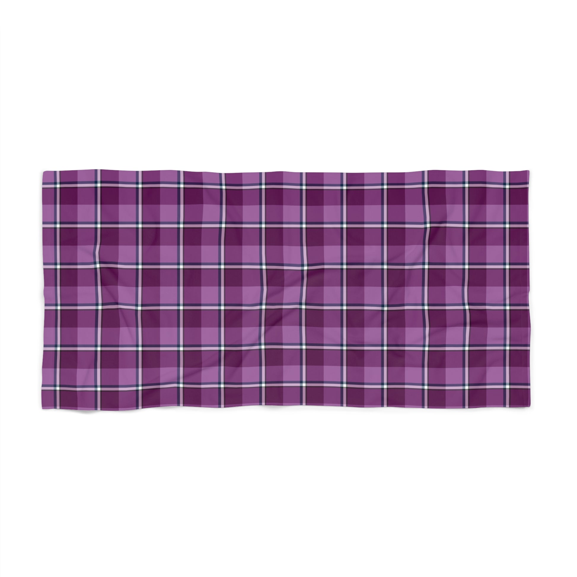 Plaid Beach Towel, Custom Pool Towel, Summer Essentials - Celtic Scents