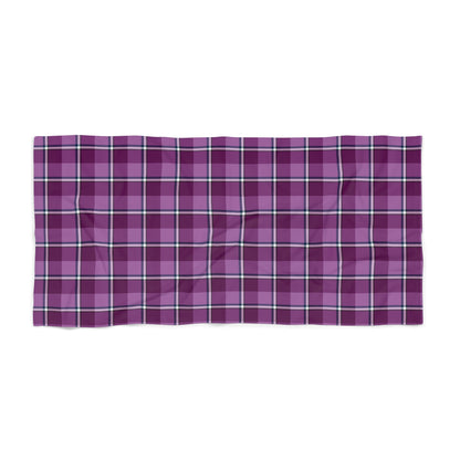 Plaid Beach Towel, Custom Pool Towel, Summer Essentials - Celtic Scents