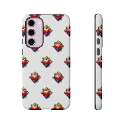 Strawberry Celtic Knot Phone Case, Cute Phone Cover, Gift for Her, Custom Smartphone Case, Funky Accessories, Valentine's Day Gift - Celtic Scents