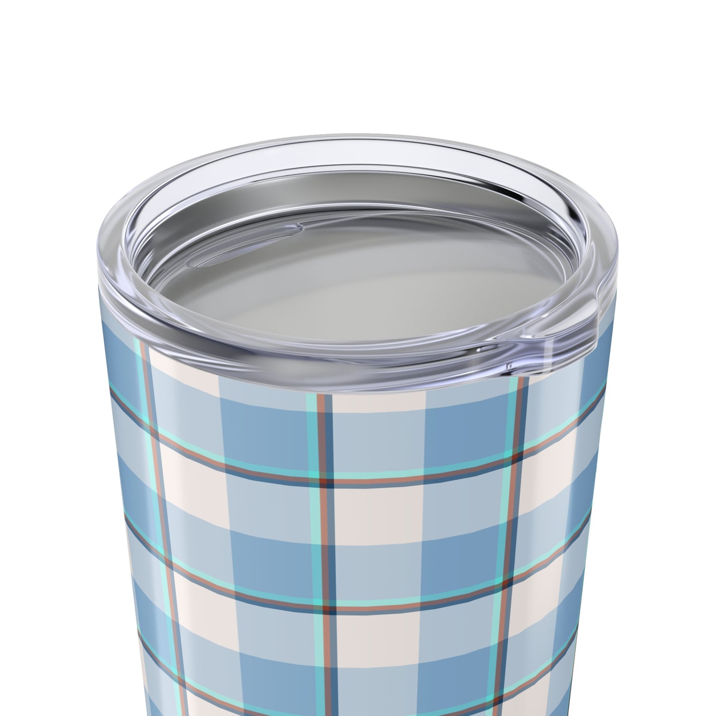 Blue Plaid Tumbler 20oz - Stylish Travel Mug for Hot & Cold Drinks, Perfect Gift for Birthdays, Holidays, Outdoor Adventures - Celtic Scents