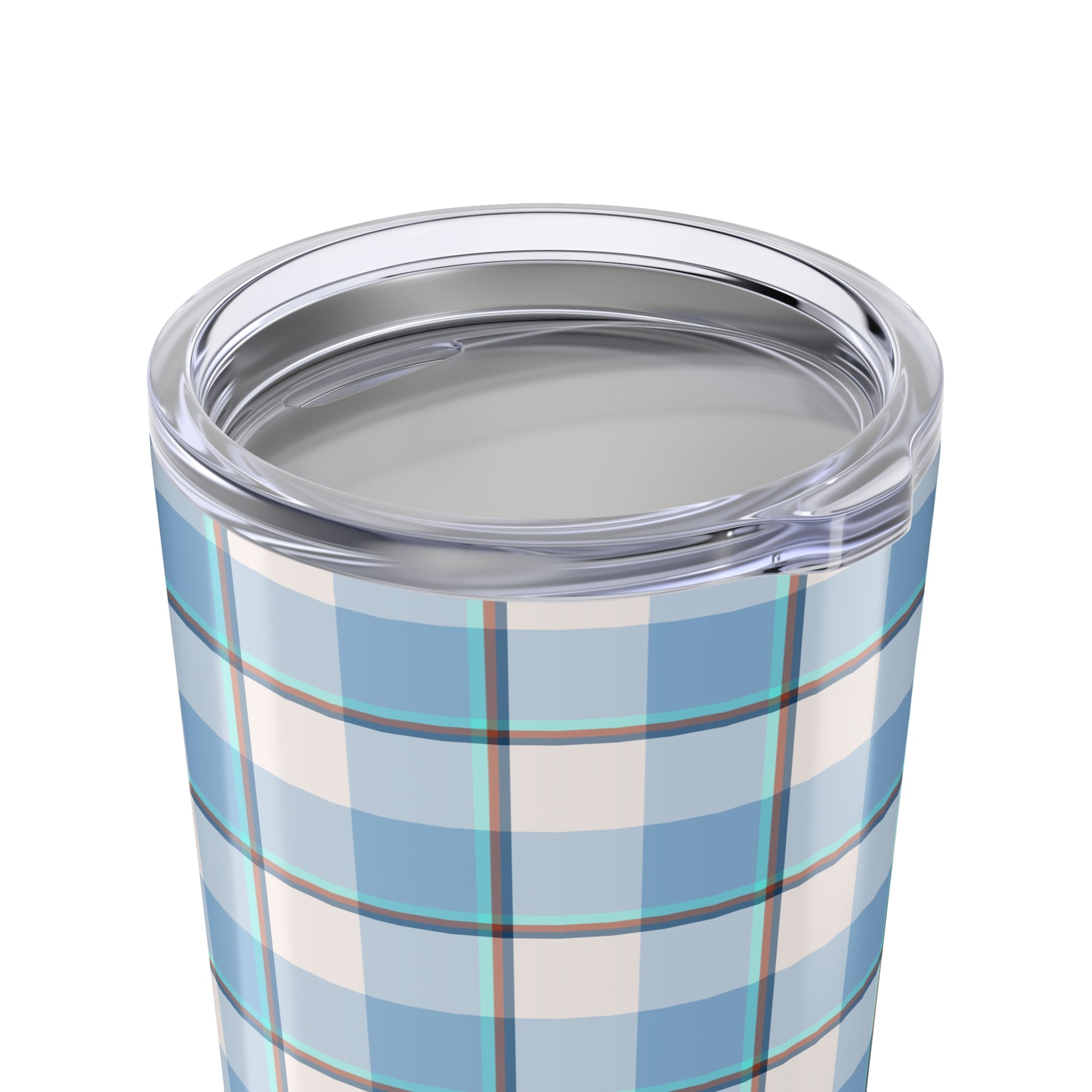 Blue Plaid Tumbler 20oz - Stylish Travel Mug for Hot & Cold Drinks, Perfect Gift for Birthdays, Holidays, Outdoor Adventures - Celtic Scents