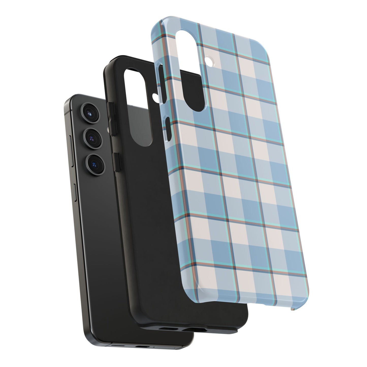 Winter Plaid Tough Phone Cases for Protection, Gift for Teens, Trendy Phone Accessories, Stylish Shield, Holiday Gift Ideas