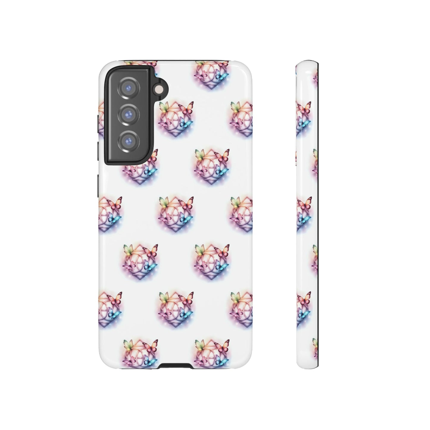Colorful Butterflies Phone Case, Tough Cases, Cute Butterfly Lover Gift, Trendy Phone Cover, Nature Print Case - Celtic Scents