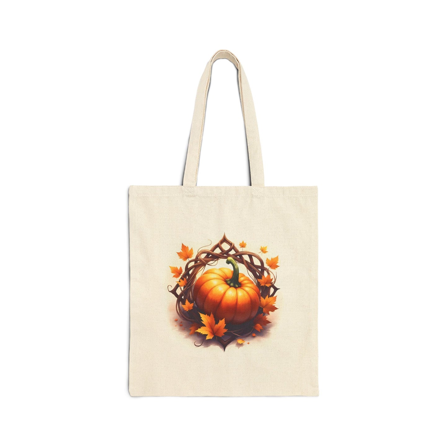 Autumn Pumpkin Tote Bag, Fall Harvest Bag, Eco-Friendly Shopping Bag, Halloween Gift, Seasonal Canvas Tote - Celtic Scents