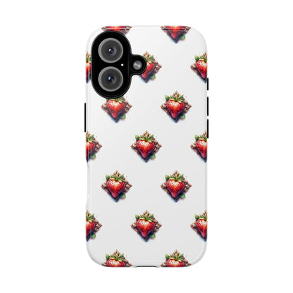 Strawberry Celtic Knot Phone Case, Cute Phone Cover, Gift for Her, Custom Smartphone Case, Funky Accessories, Valentine's Day Gift
