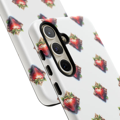 Strawberry Celtic Knot Phone Case, Cute Phone Cover, Gift for Her, Custom Smartphone Case, Funky Accessories, Valentine's Day Gift