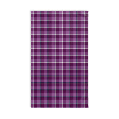 Purple Plaid Hand Towel, Cozy Bathroom Decor, Stylish Kitchen Towel, Farmhouse Accessories, Gift for Homeowner