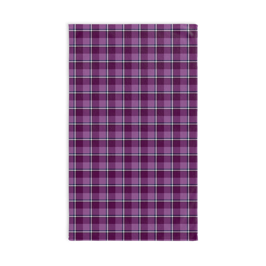 Purple Plaid Hand Towel, Cozy Bathroom Decor, Stylish Kitchen Towel, Farmhouse Accessories, Gift for Homeowner