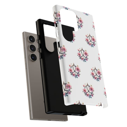 Floral Phone Case, Tough Phone Cover, Cute Protection for Mobile, Gift for Her, Celtic Knot Floral Pattern Case