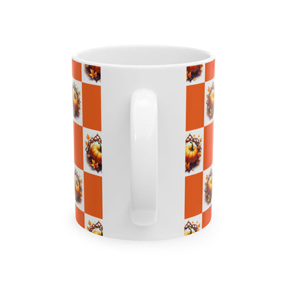 Autumn Pumpkin Ceramic Mug | Fall Coffee Cup | Thanksgiving Gift | Cozy Home Decor | Pumpkin Spice Lover's Mug | Seasonal Mug - Celtic Scents