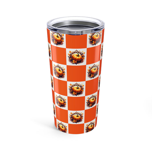 Pumpkin Spice Tumbler | 20oz Insulated Travel Mug | Fall Decor, Halloween, Thanksgiving, Pumpkin Lover Gift, Cute Pattern - Celtic Scents
