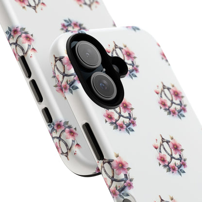 Floral Phone Case, Tough Phone Cover, Cute Protection for Mobile, Gift for Her, Celtic Knot Floral Pattern Case