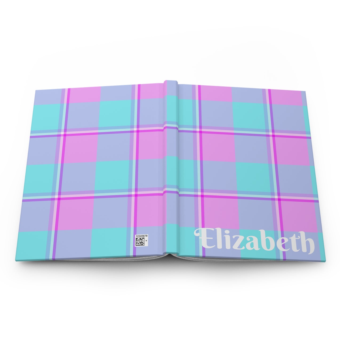 Personalized Plaid Hardcover Journal, Custom Notebook for Students, Gift for Writers, Cute Stationery, Birthday Journal - Celtic Scents