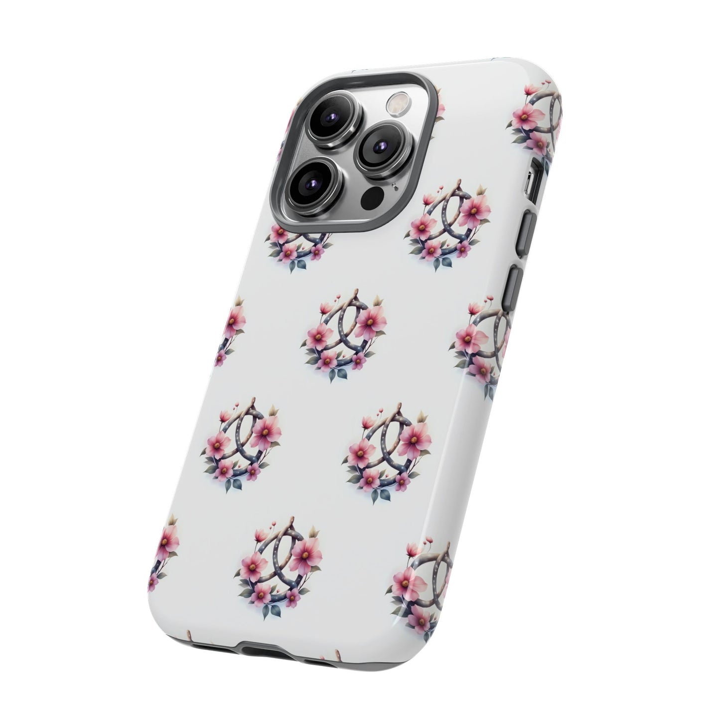 Floral Phone Case, Tough Phone Cover, Cute Protection for Mobile, Gift for Her, Celtic Knot Floral Pattern Case