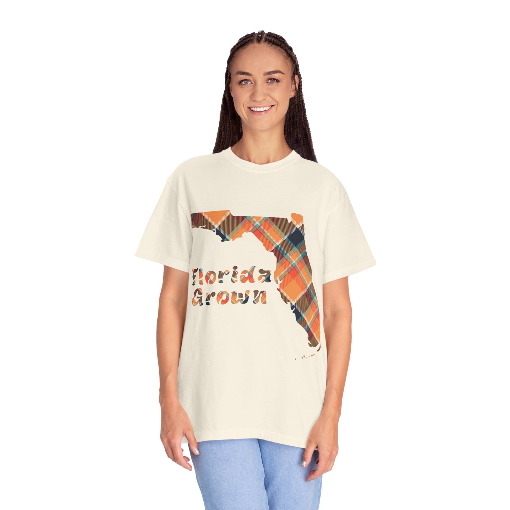 Florida Grown T-Shirt, Casual Wear, Gift for Floridians, Southern Style Tee, Summer Fashion, Beach Vibes, Plaid Graphic Tee - Celtic Scents