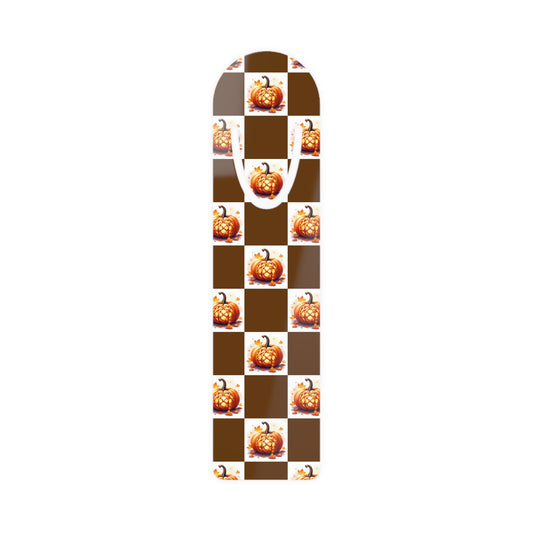 Pumpkin-Themed Bookmark for Fall Reading, Seasonal Gifts, Book Lovers, Halloween Decor, Literary Accessory