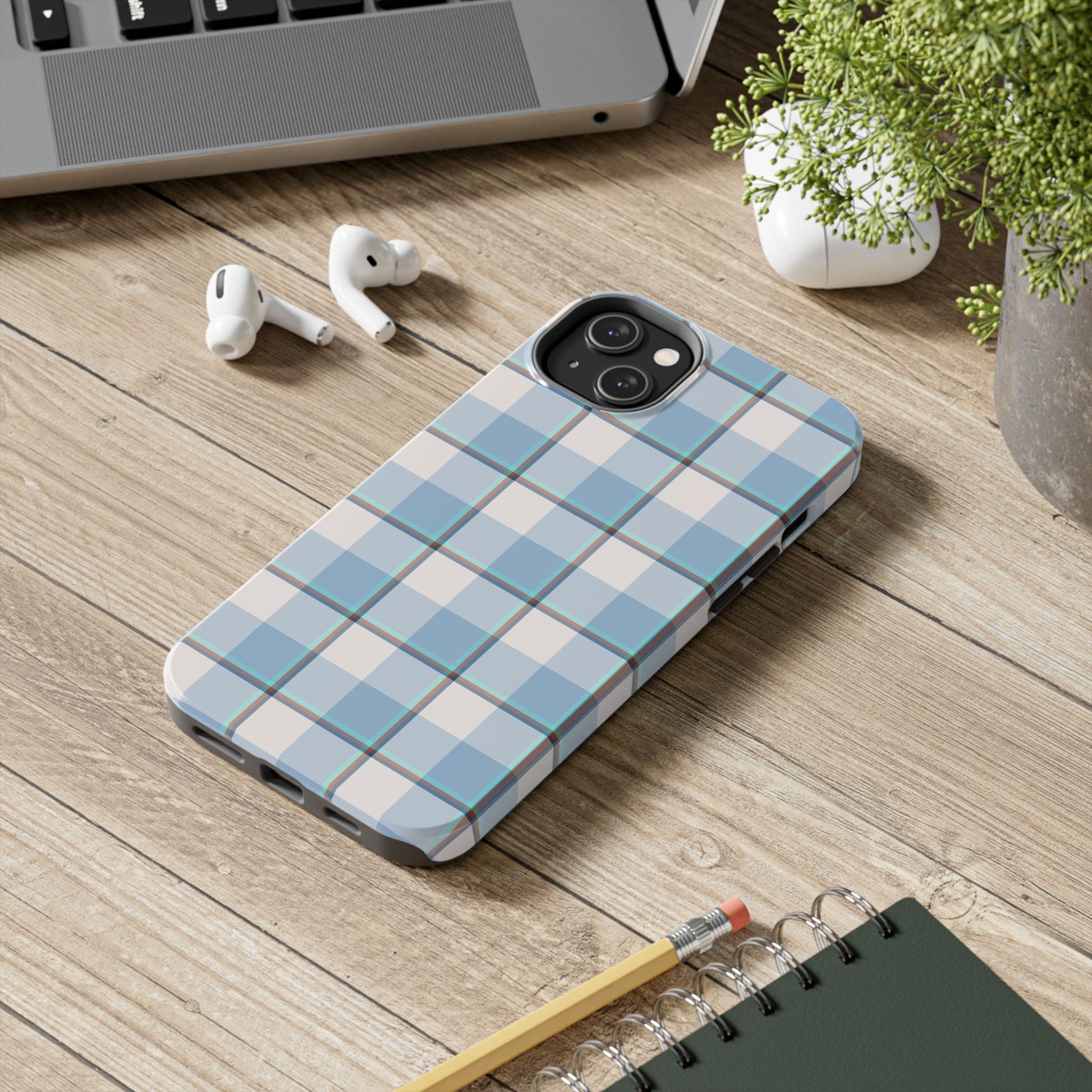 Winter Plaid Tough Phone Cases for Protection, Gift for Teens, Trendy Phone Accessories, Stylish Shield, Holiday Gift Ideas - Celtic Scents