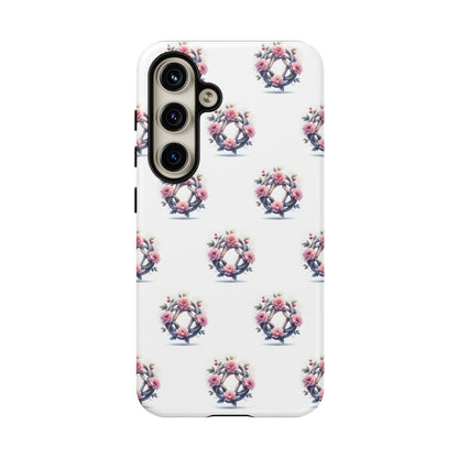 Floral Phone Case, Tough Cases for Women, Cute Celtic Knot Floral Design iPhone Cover, Gift for Her, Stylish Tech Accessories